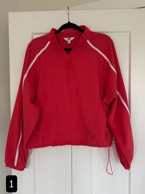 JoyLab Red Half-Zip Active Pullover